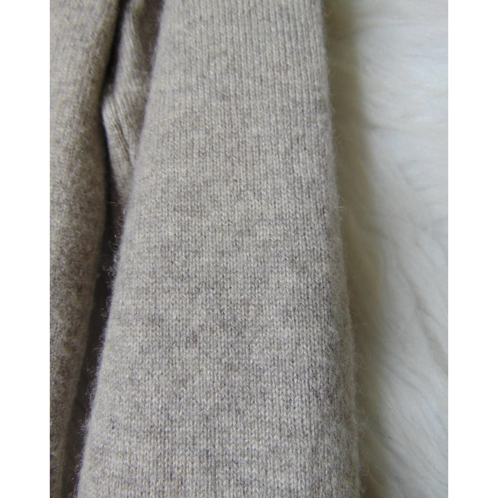 Christopher Fischer | Women's Sweater Deer Oatmeal 100% Cashmere Size Small - Picture 3 of 4
